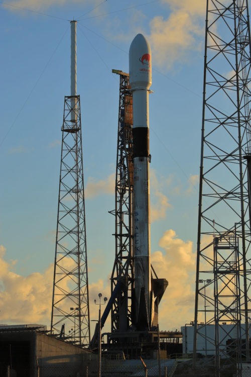 SpaceX met Merah Putih satelliet