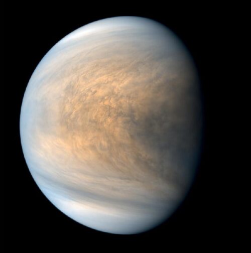 Het uit zwavelzuur bestaande wolkendek van Venus